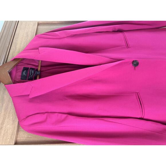 J.Crew Parke Blazer in Italian Stretch Wool Berry Pink Women’s size 10Tall - Picture 5 of 15